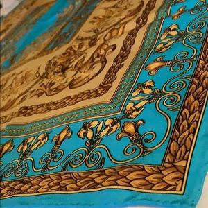 36” square silk scarf